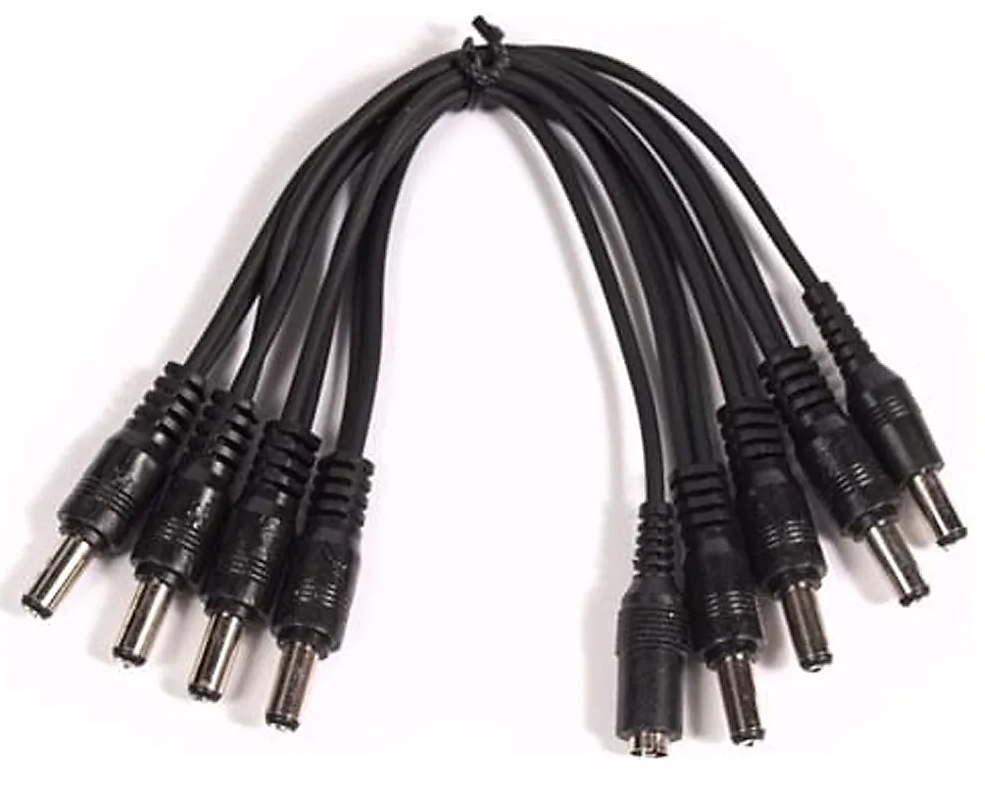 Carson Powerplay Low Noise DC Daisy Chain Power Cable for 6 Guitar Effects Pedals