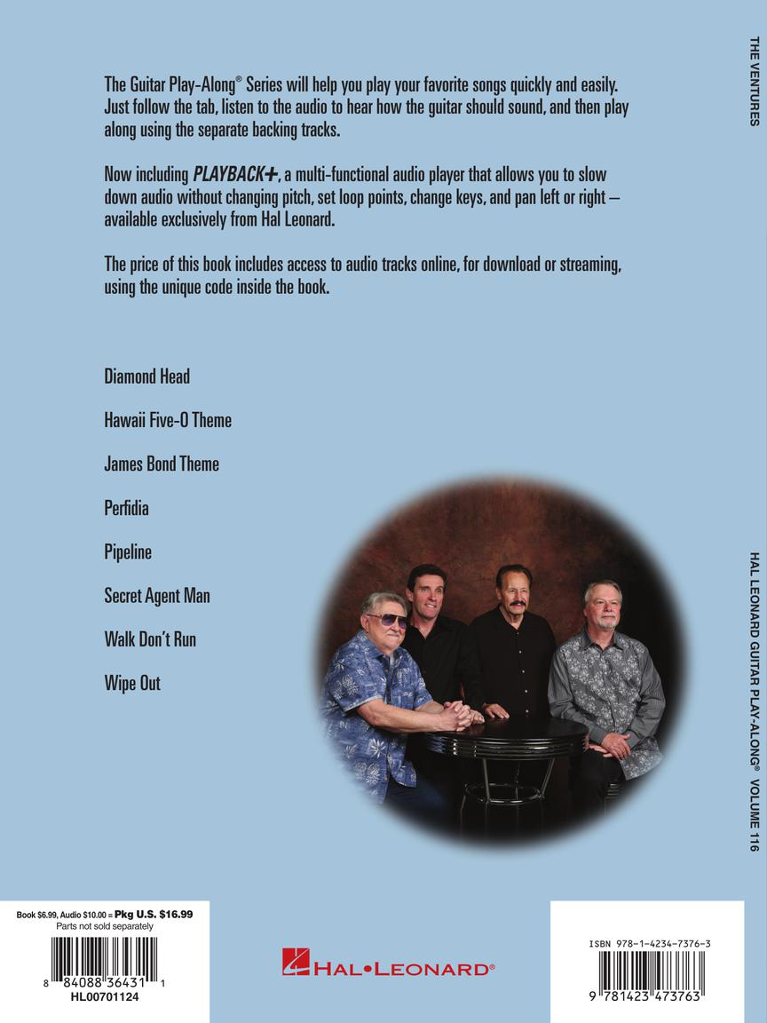 The Ventures Guitar Play Along Volume 116 Book & OLA