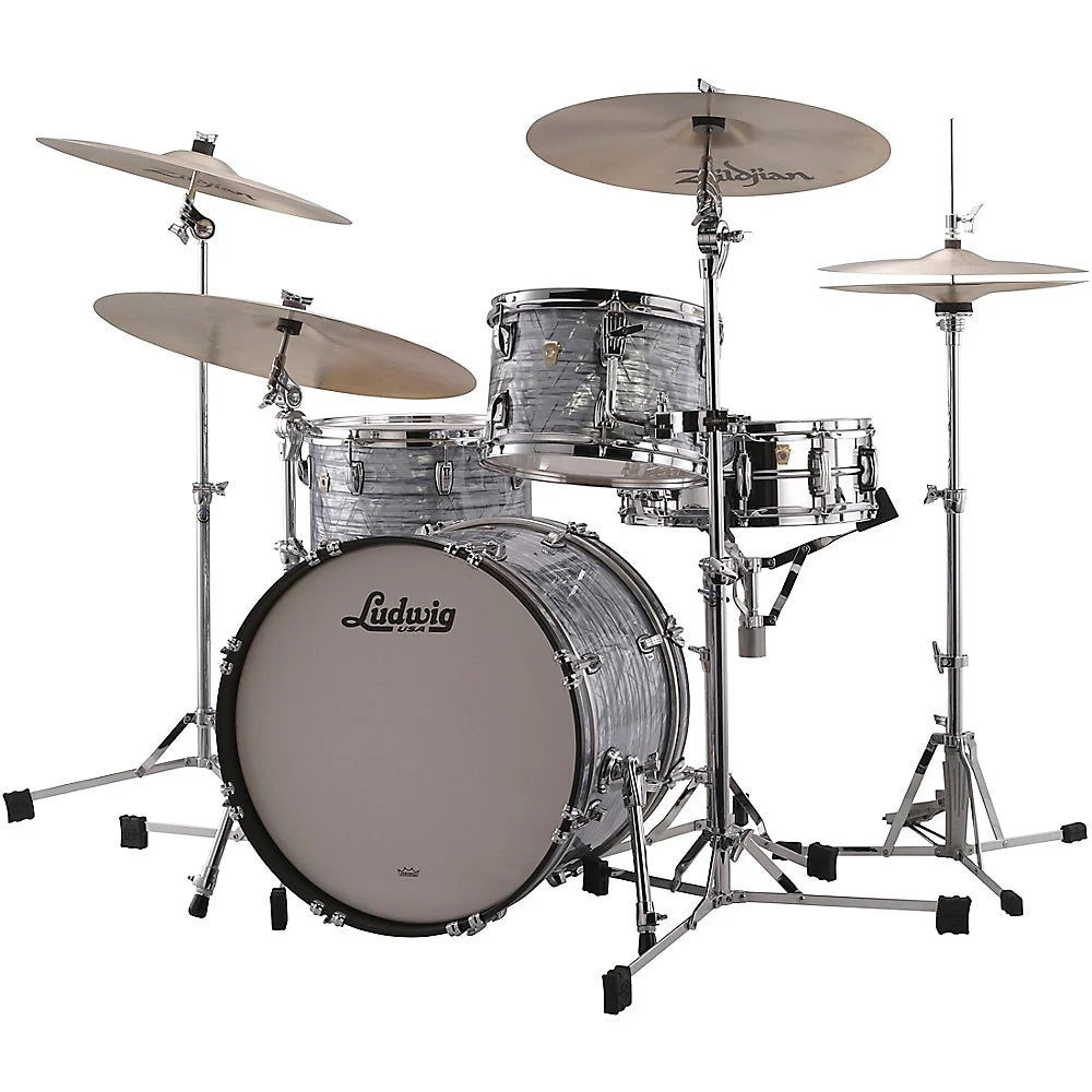 Ludwig Classic Maple Downbeat 3 Piece Shell Pack in Sky Blue