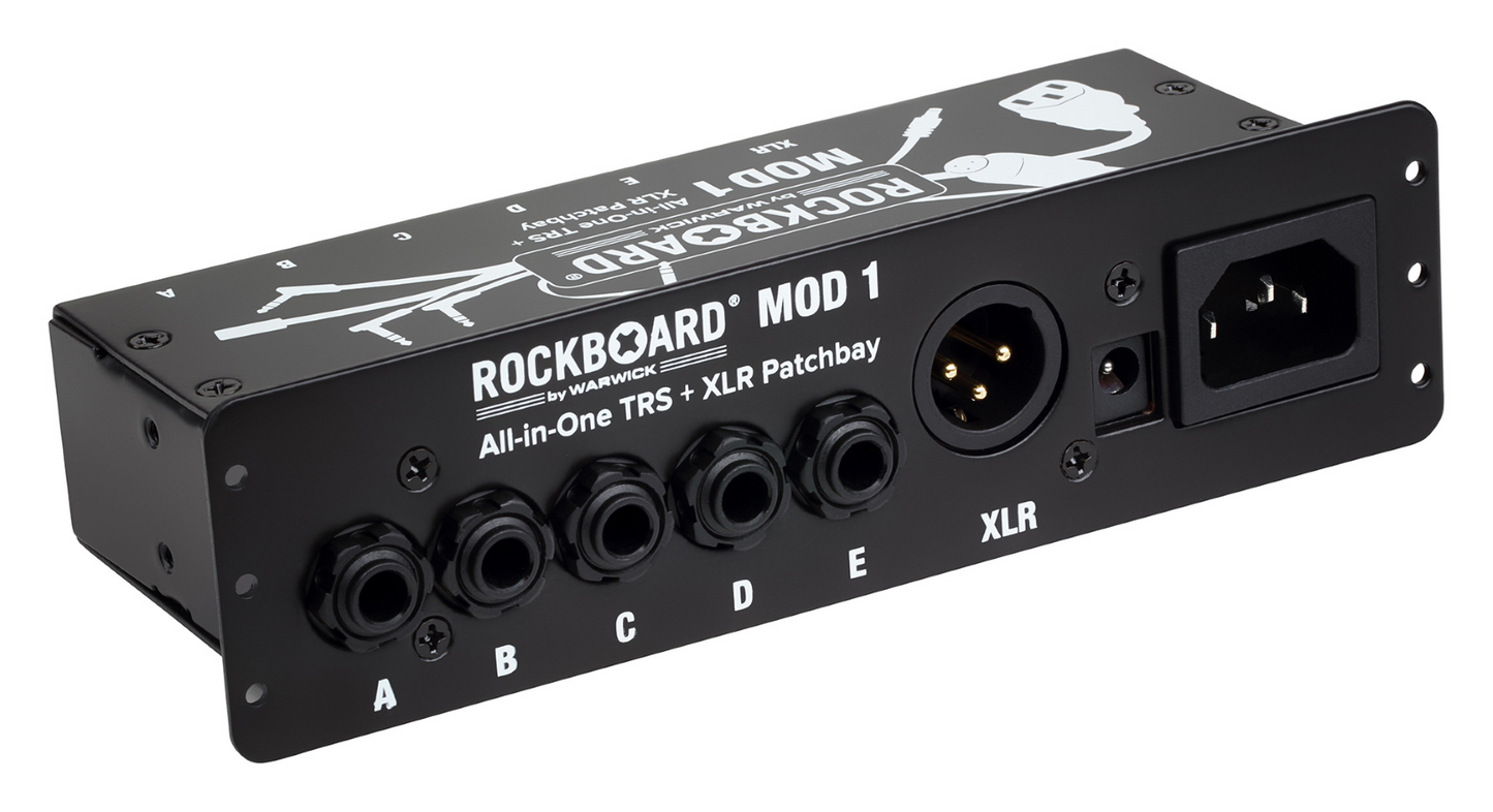 RockBoard MOD 1 V2 All in One TRS & XLR, IEC And Barrel Patchbay
