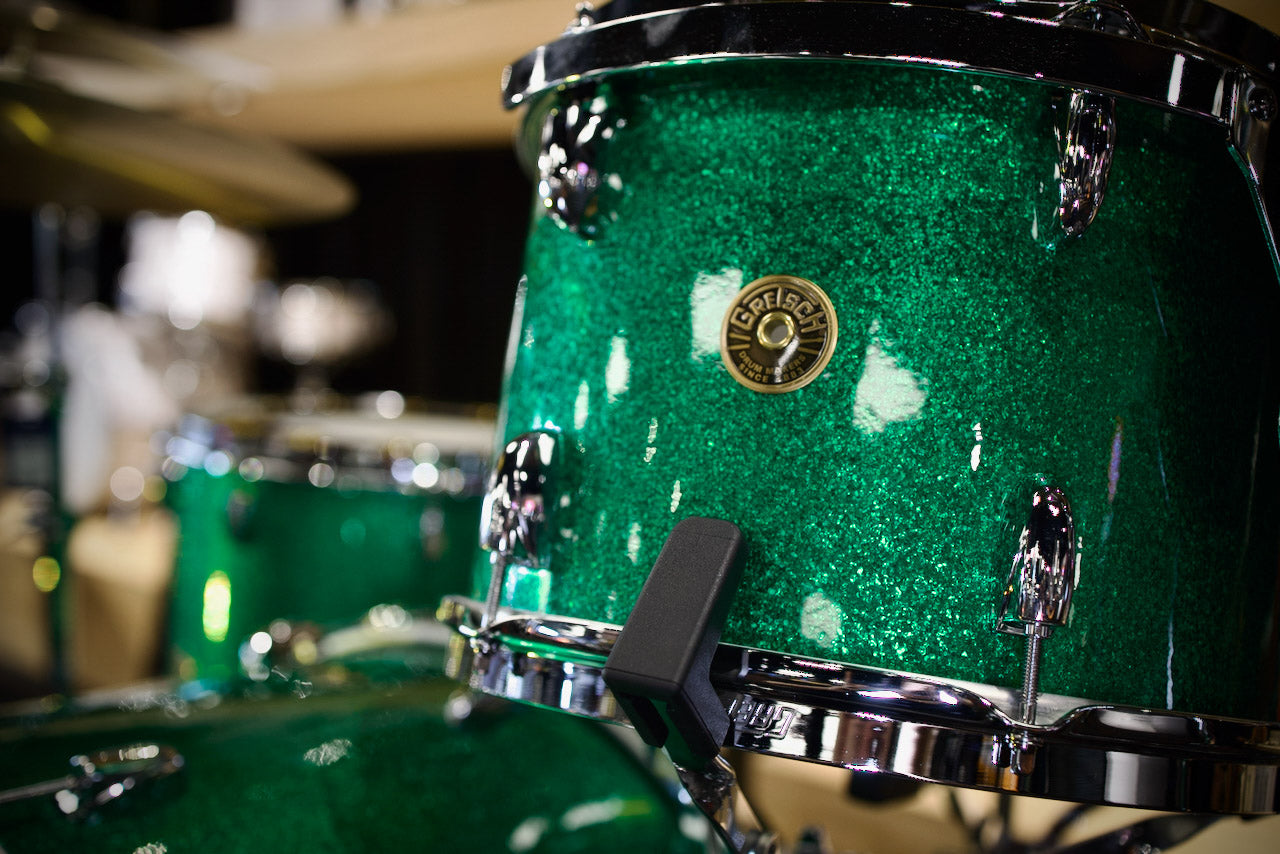 Gretsch Broadkaster Nitron 3 Piece Shell Pack in Green Sparkle