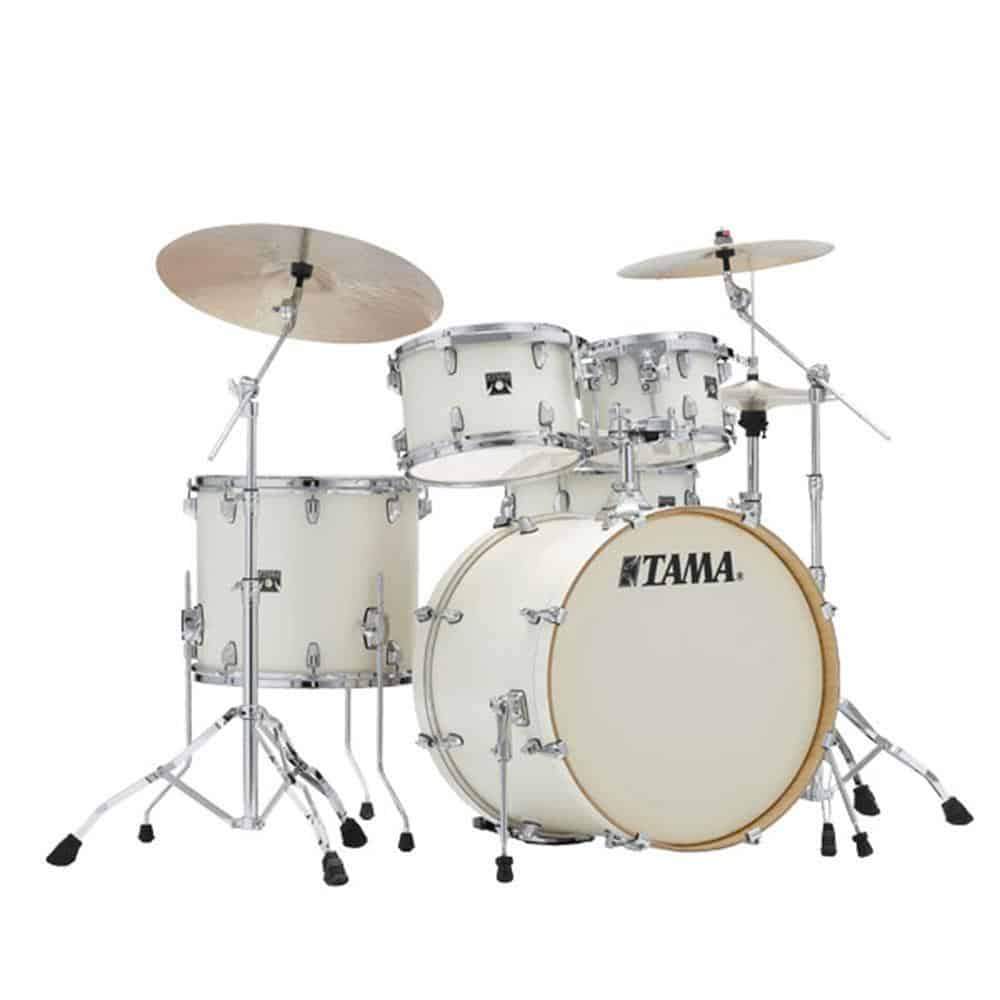 TAMA Superstar Classic 5 Piece Shell Pack in Vintage White Sparkle