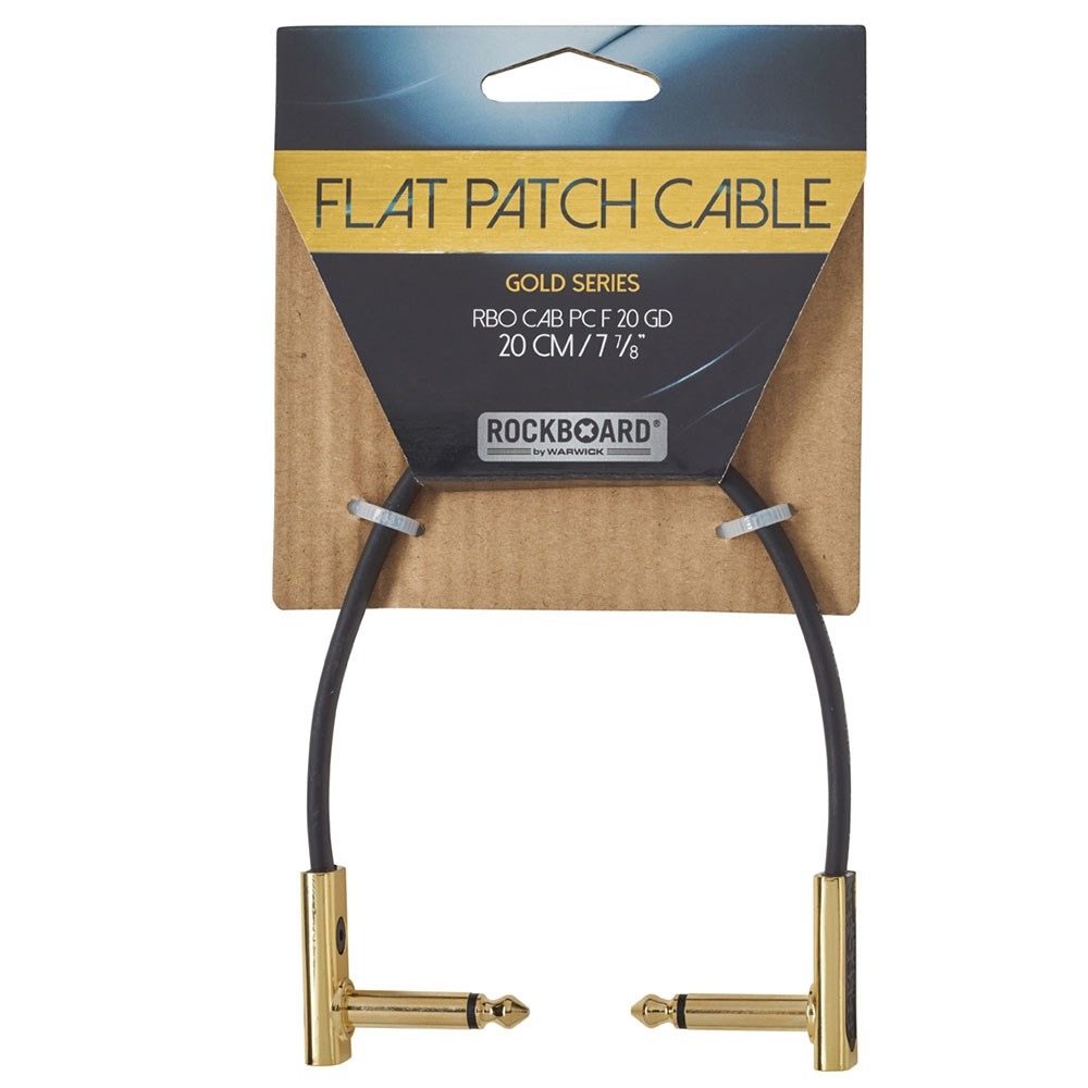 Warwick RockBoard 20cm Gold Series Flat Patch Cable