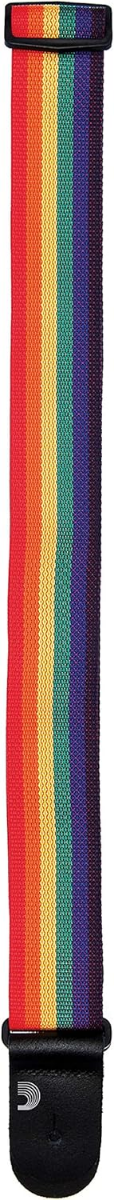 D'Addario Planet Waves 50MM 2" Polypro Polypropylene Guitar Strap in Rainbow