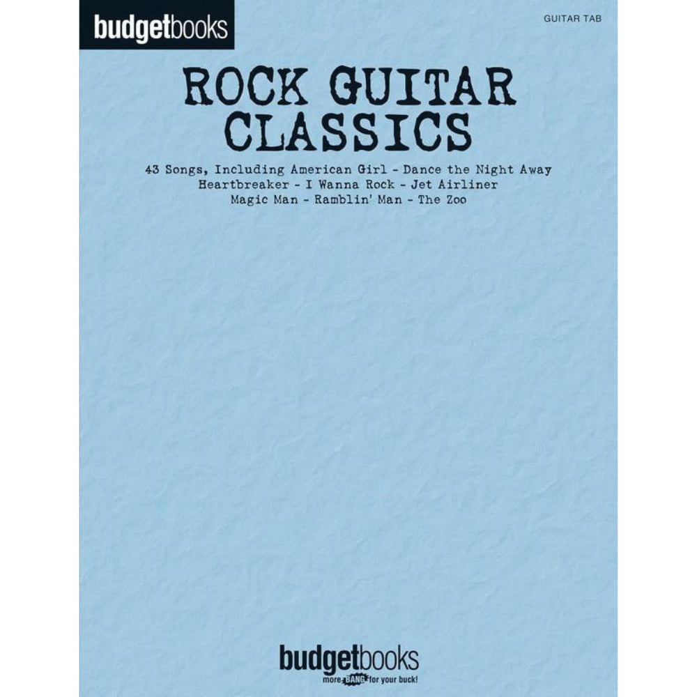 Rock Guitar Classics Budget Books Guitar Tab