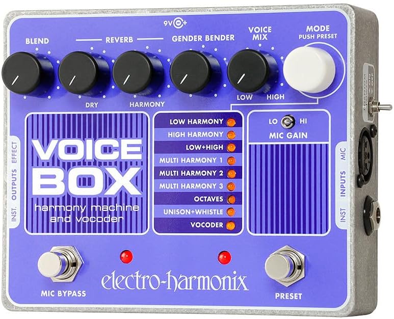 Electro Harmonix Voice Box Vocal Harmony Machine and Vocoder Pedal