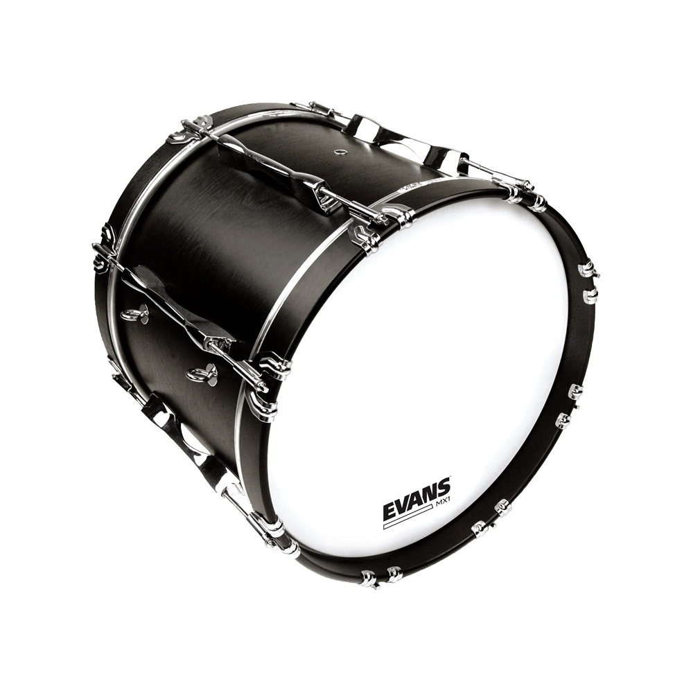 Evans MX1 White Marching 32" Bass Drum Head