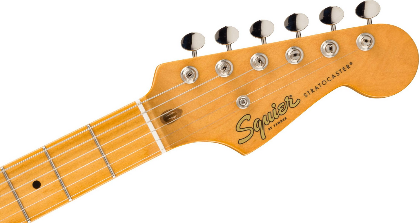 Squier Classic Vibe '50s Stratocaster HT Electric Guitar, Maple Fingerboard in Shell Pink