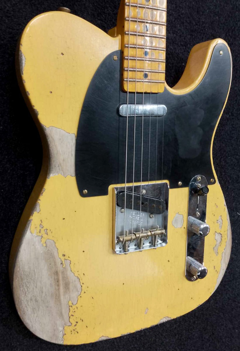 Fender Custom Shop 1950 Double Esquire Heavy Relic 1-Piece Rift Sawn Neck in Aged Nocaster Blonde
