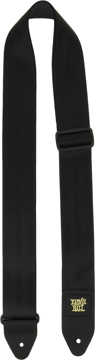 Ernie Ball Comfort 2 inch Seatbelt Webbing Guitar Or Bass Strap in Black