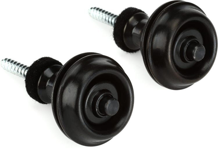 JIM DUNLOP STRAPLOCK STRAP RETAINERS DUAL DESIGN in BLACK