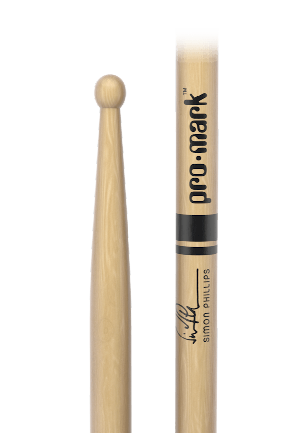 Promark Simon Phillips Lacquered Hickory Wood Tip Drumsticks