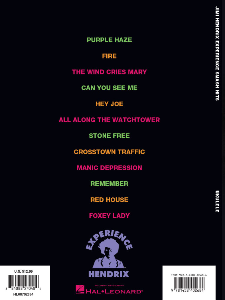 Jimi Hendrix Experience Smash Hits For Ukulele