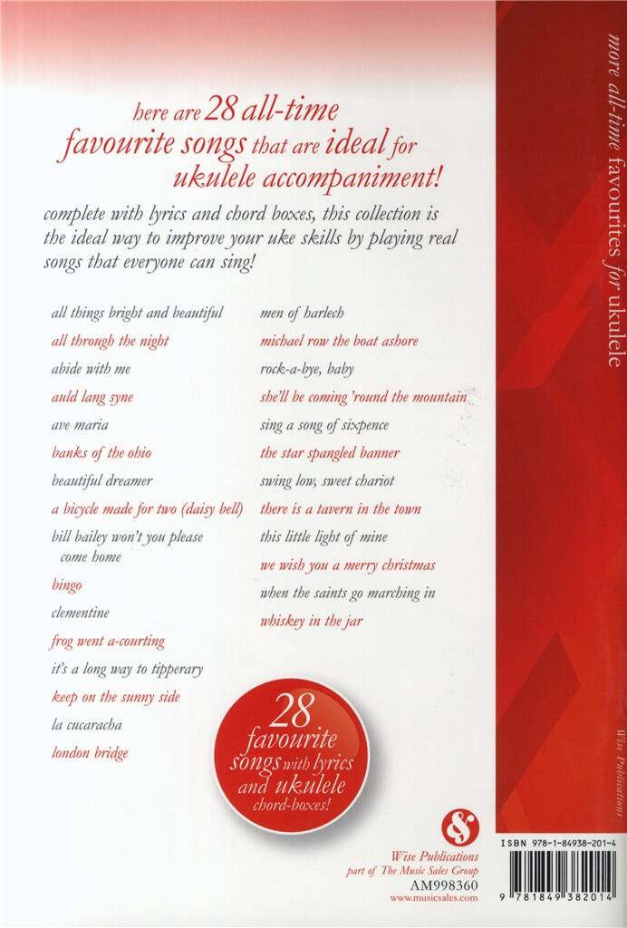 More All Time Favourites For Ukulele