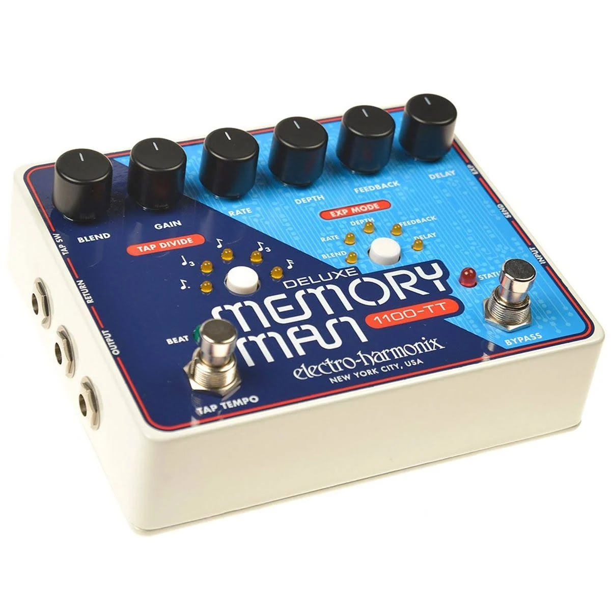 Electro-Harmonix Deluxe Memory Man 1100-TT Delay Pedal with Tap Temp