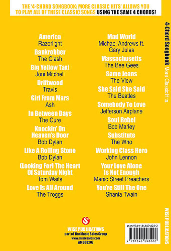 4 Chord Songbook More Classic Hits