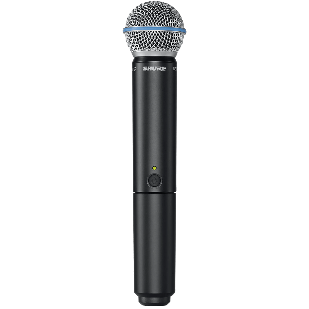 Shure Wireless Handheld System BLX2 Tx; BETA58 Mic; BLX4 Rx Auto Setup 662-686MHz