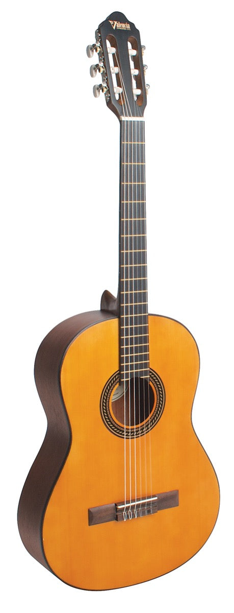Valencia VC204 4/4 Size Classical Guitar in Natural