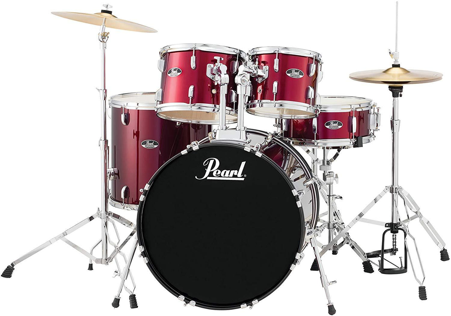 Pearl Roadshow Junior 5 Piece Drum Kit in Red Wine