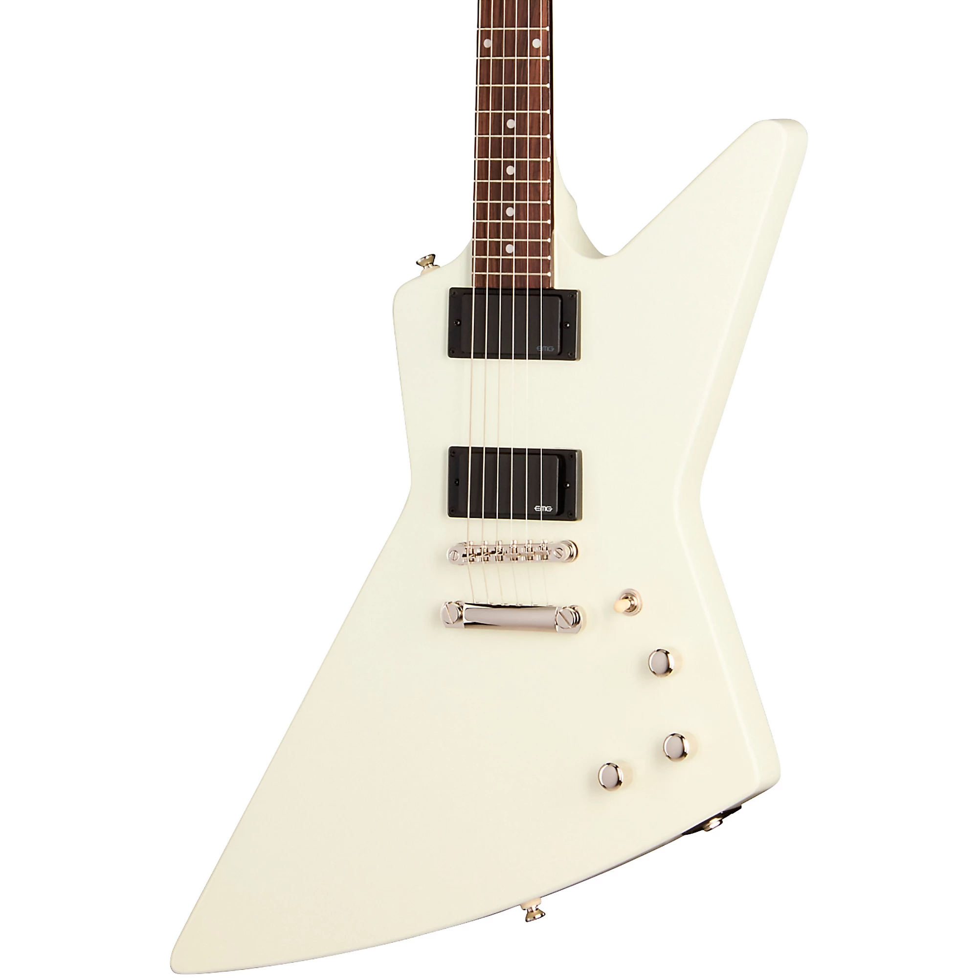 Epiphone Explorer 80S EMG Electric Guitar in Classic White – Billy