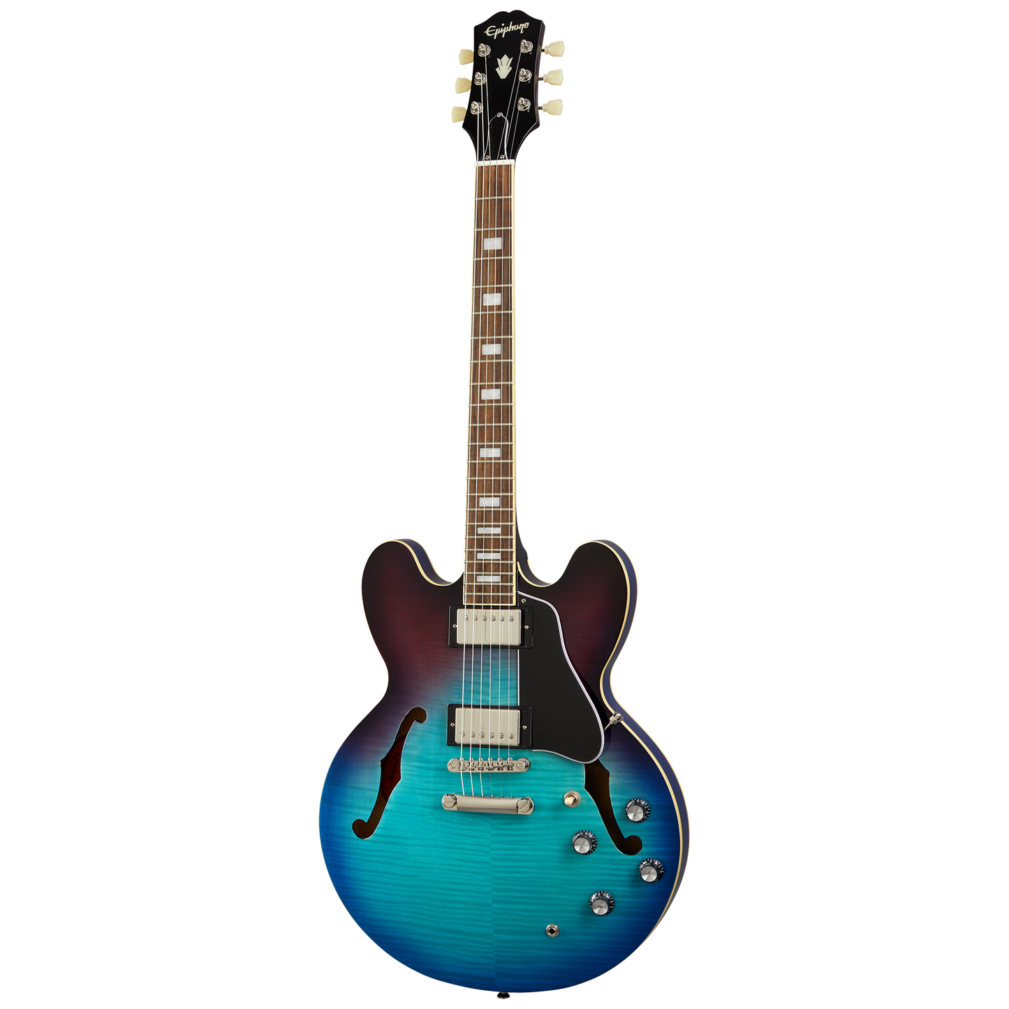 Epiphone ES-335 Figured Electric Guitar in Blueberry Burst