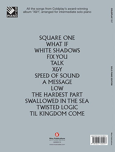 Coldplay X&Y Arranged For Solo Piano