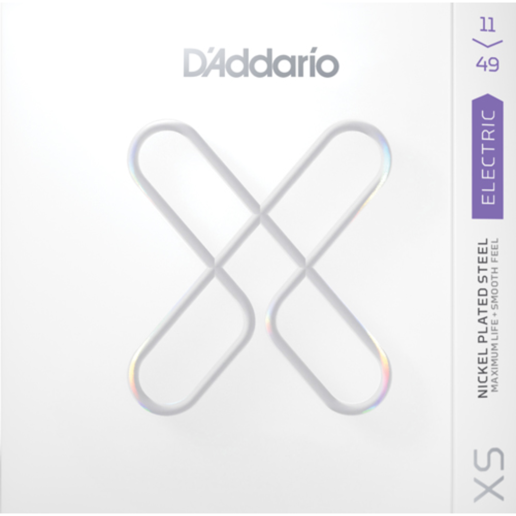 D'Addario XS Medium Coated Electric Guitar Strings 11-49 Gauge