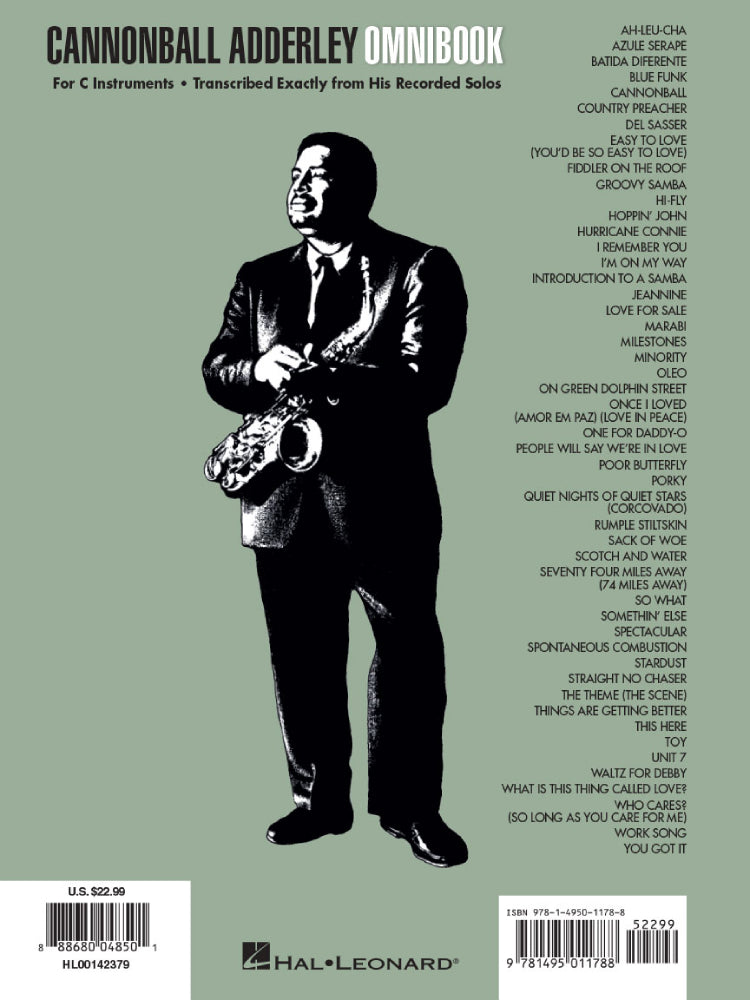 Cannonball Adderley Omnibook C Edition