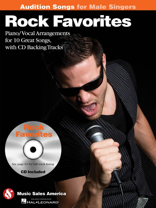 Rock Favorites Audition Songs For Male Singers BK/CD