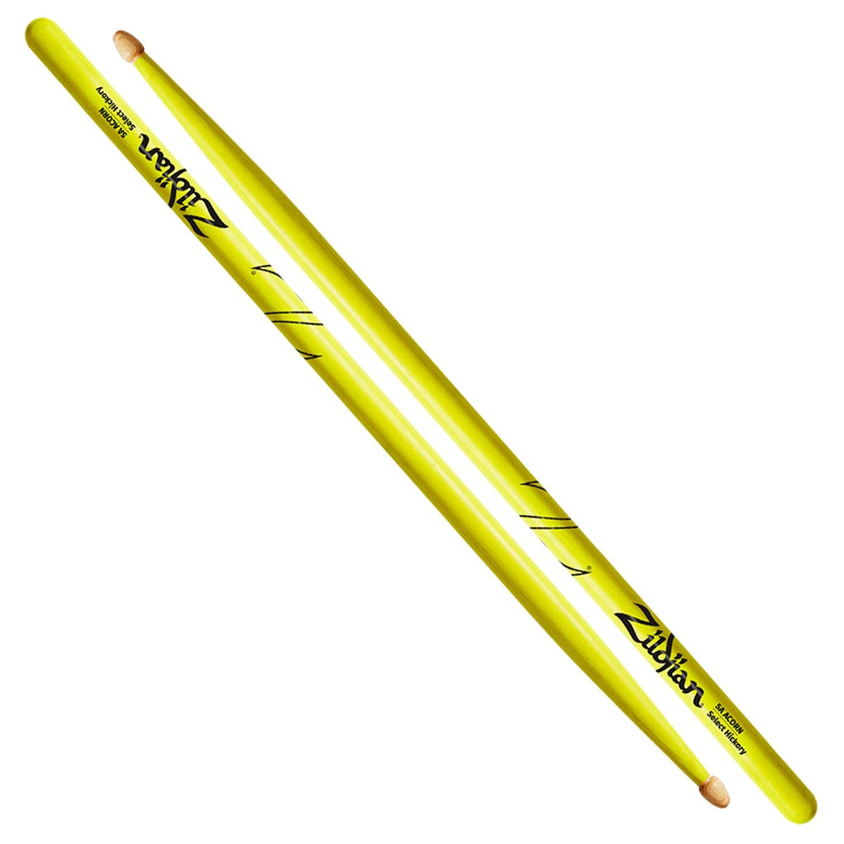 Zildjian 5A Acorn Neon Yellow Hickory Drumsticks
