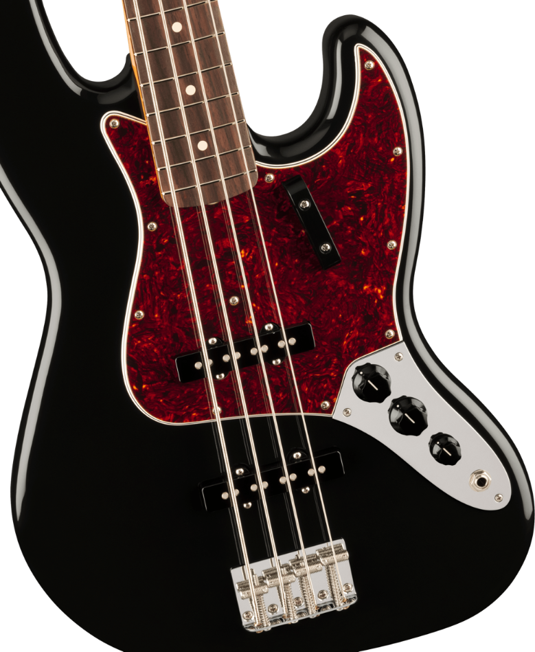 Fender Vintera II 60s Jazz Bass, Rosewood Fingerboard in Black