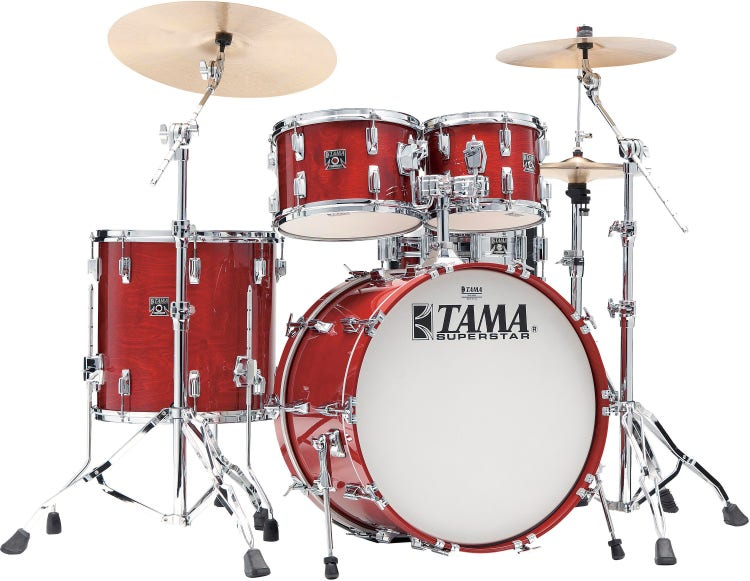 Tama Superstar Classic 4 Piece Shell Pack in Dark Red Sparkle