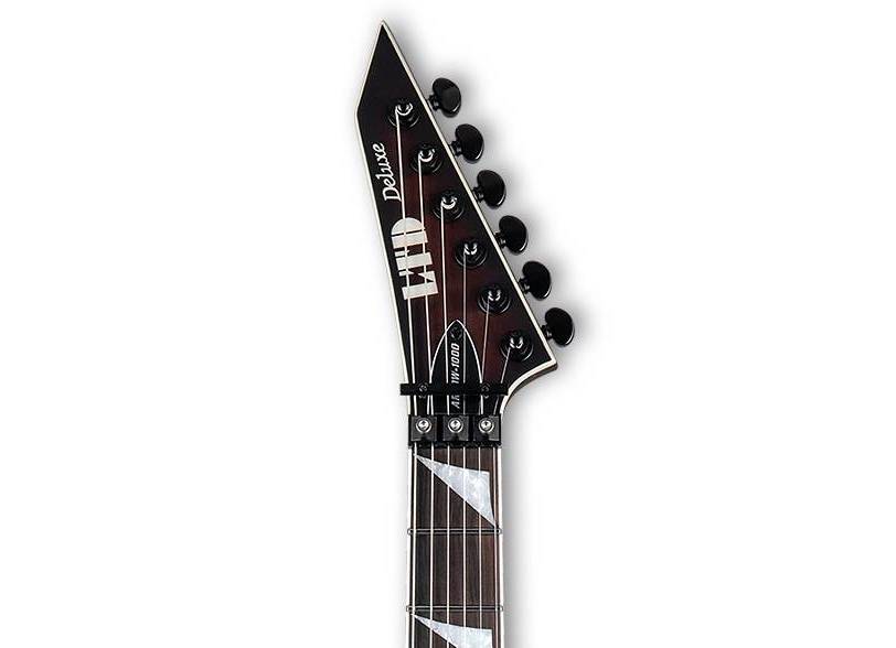 ESP LTD Arrow 1000QM Electric Guitar In Dark Brown Sunburst Satin