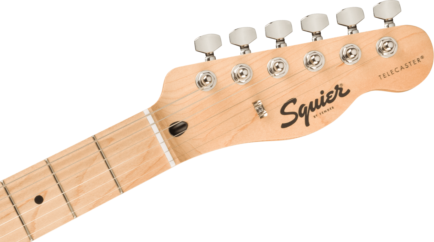 Squier FSR Squier Sonic Telecaster, Maple Fingerboard, White Pickguard in Arctic White