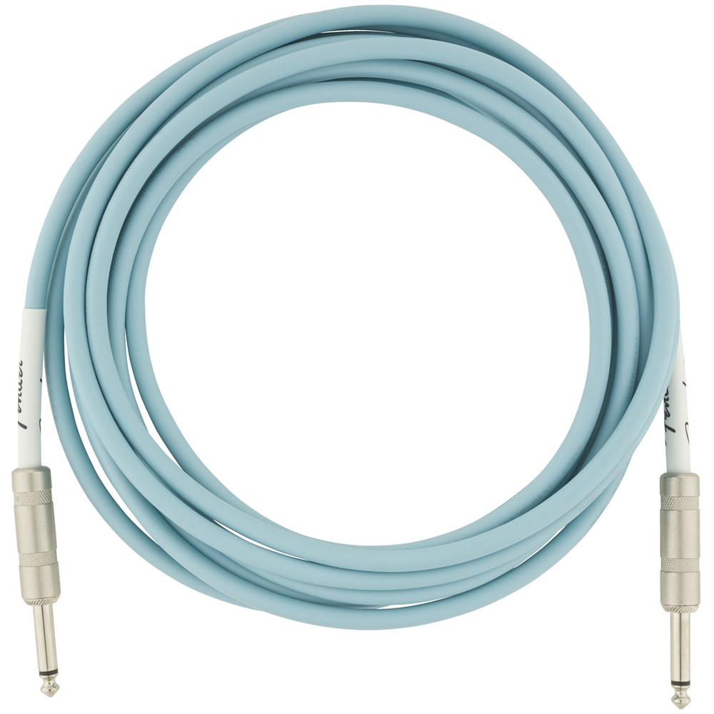 Fender Original Series Instrument 10 feet Cable in Daphne Blue