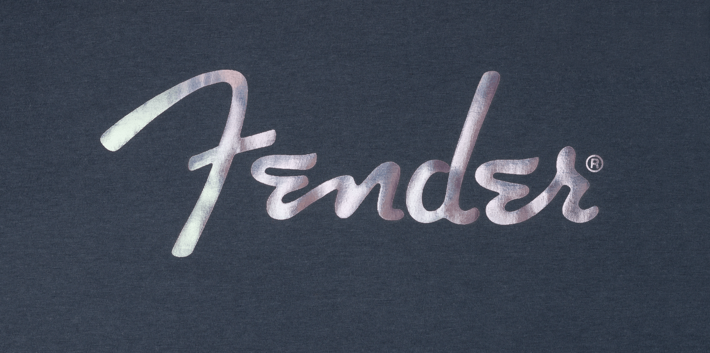 Fender L Size Galaxy Logo Tee in Indigo Smoke