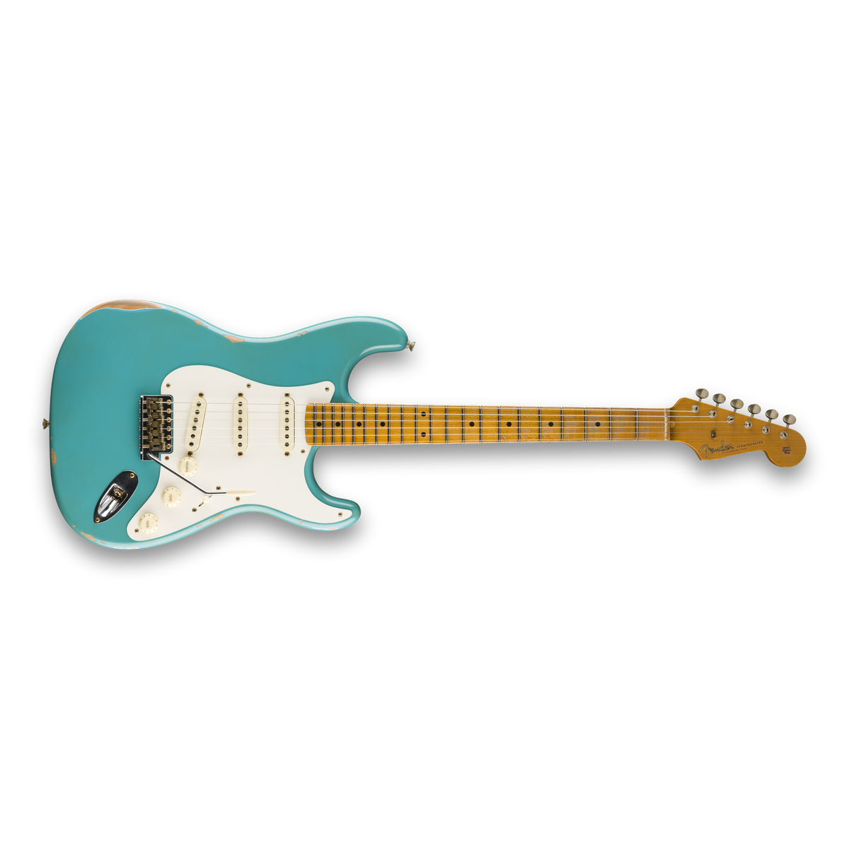 Fender Custom Shop 1957 Stratocaster Relic, Quartersawn Maple Neck, Faded Aged Taos Turquoise
