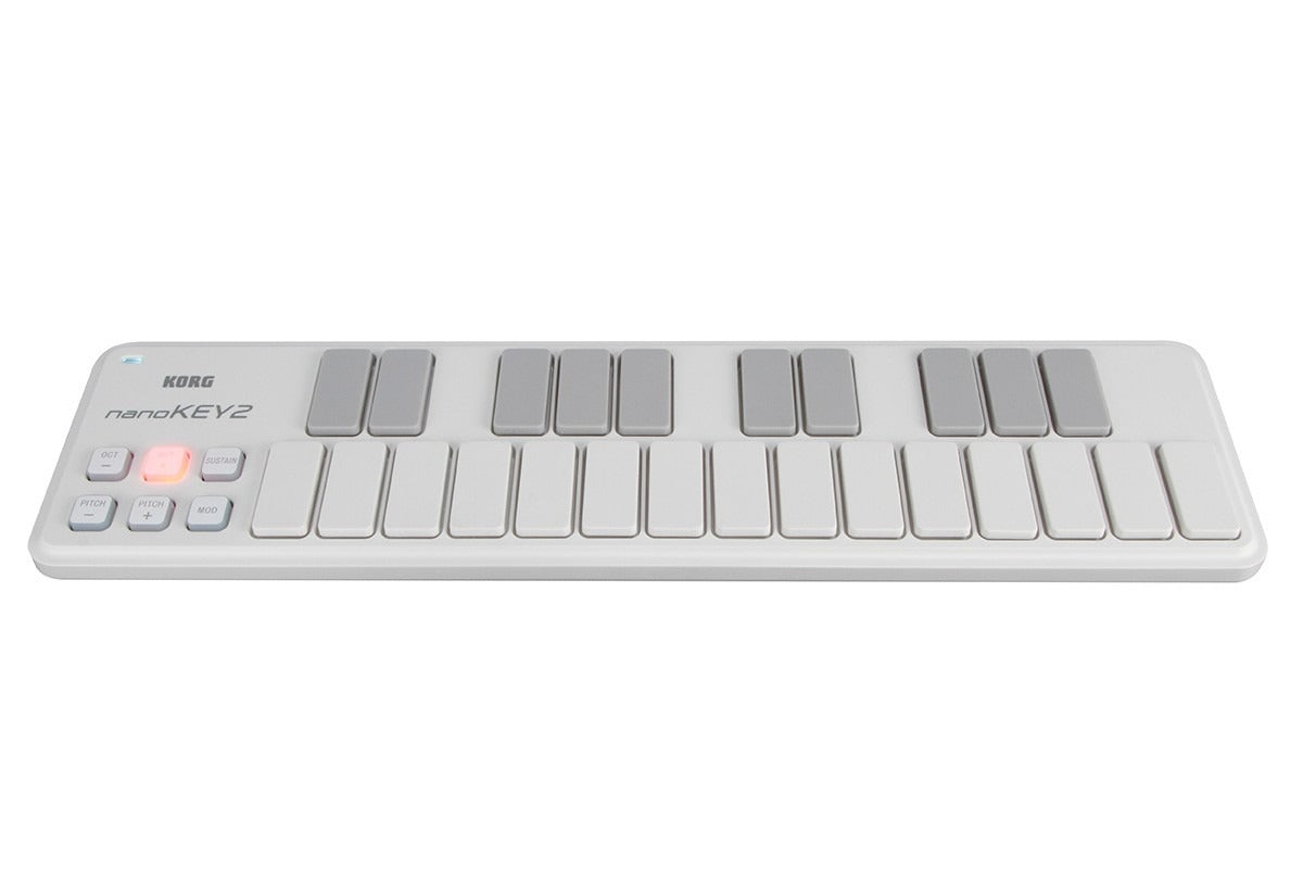 KORG nanoKEY2 Slim Line USB Keyboard Controller in White