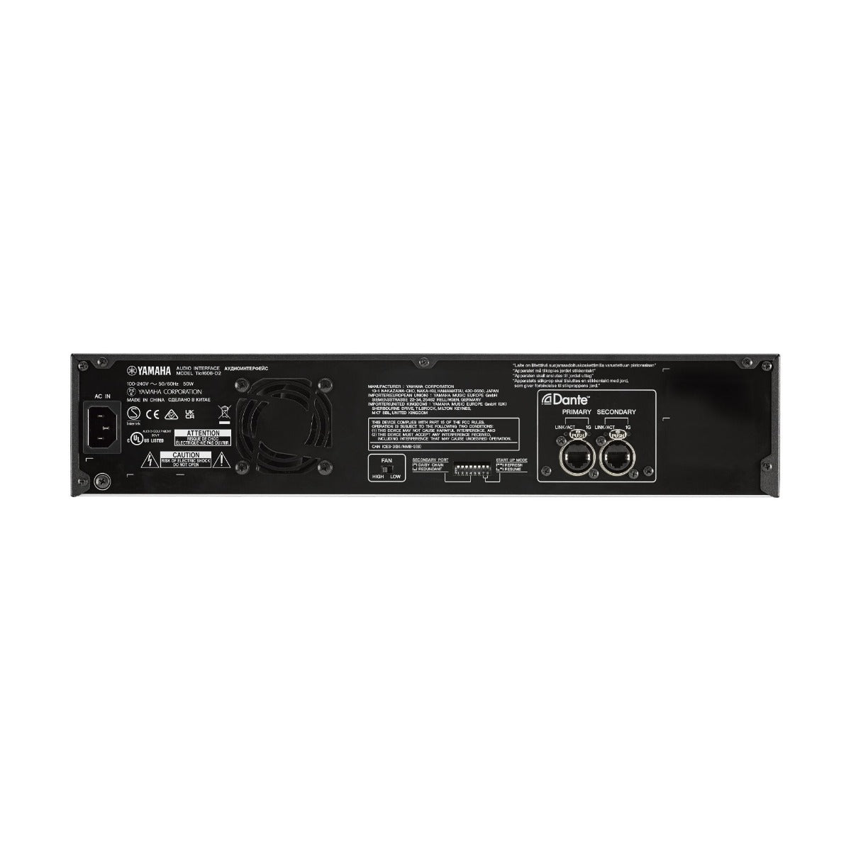 Yamaha TIO1608-D2 Dante Rack 16x8 Stage Box Interface
