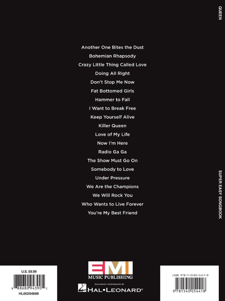 Queen Super Easy Songbook