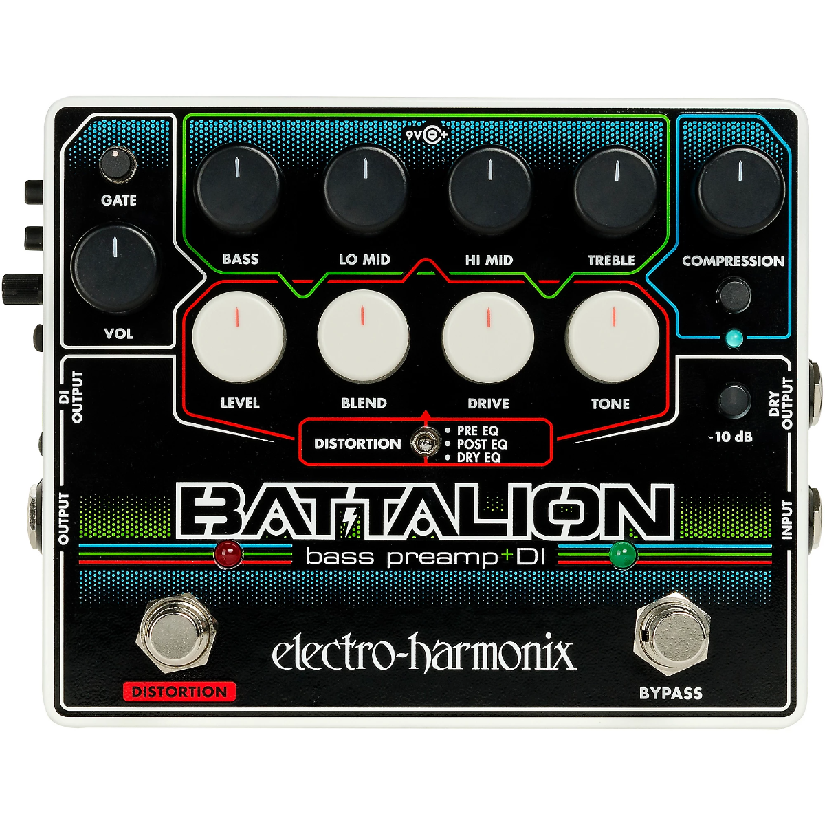 electro-harmonix-battalion-bass-preamp-and-di-pedal-billy-hyde-music