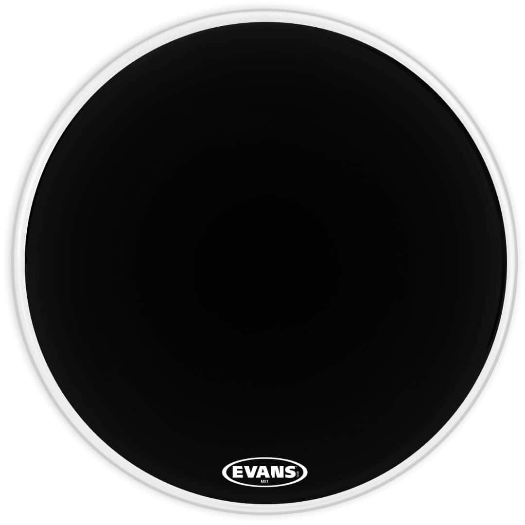 Evans MX1 Black Marching 18" Bass Drum Head