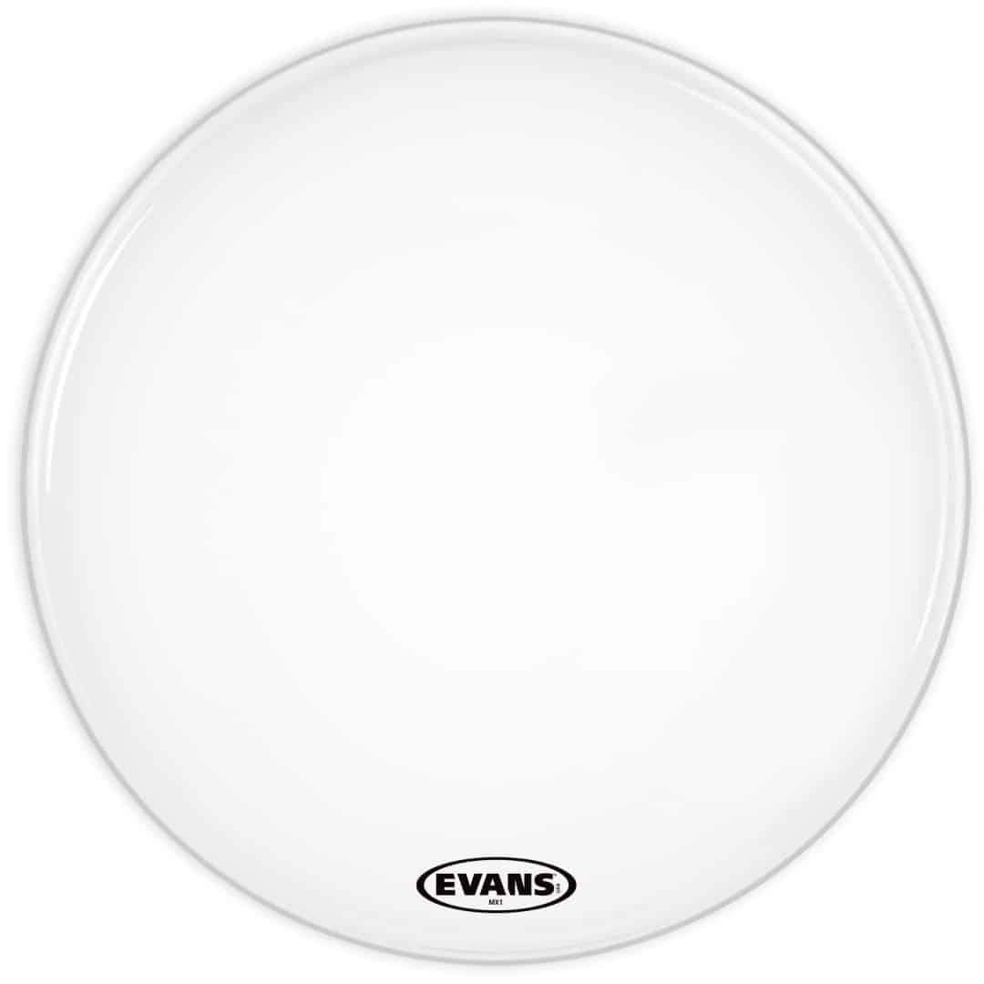 Evans MX1 20" White Marching Bass Drum Head