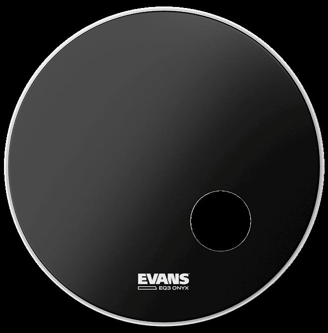 Evans 20" EQ3 Reso Onyx Drumheads