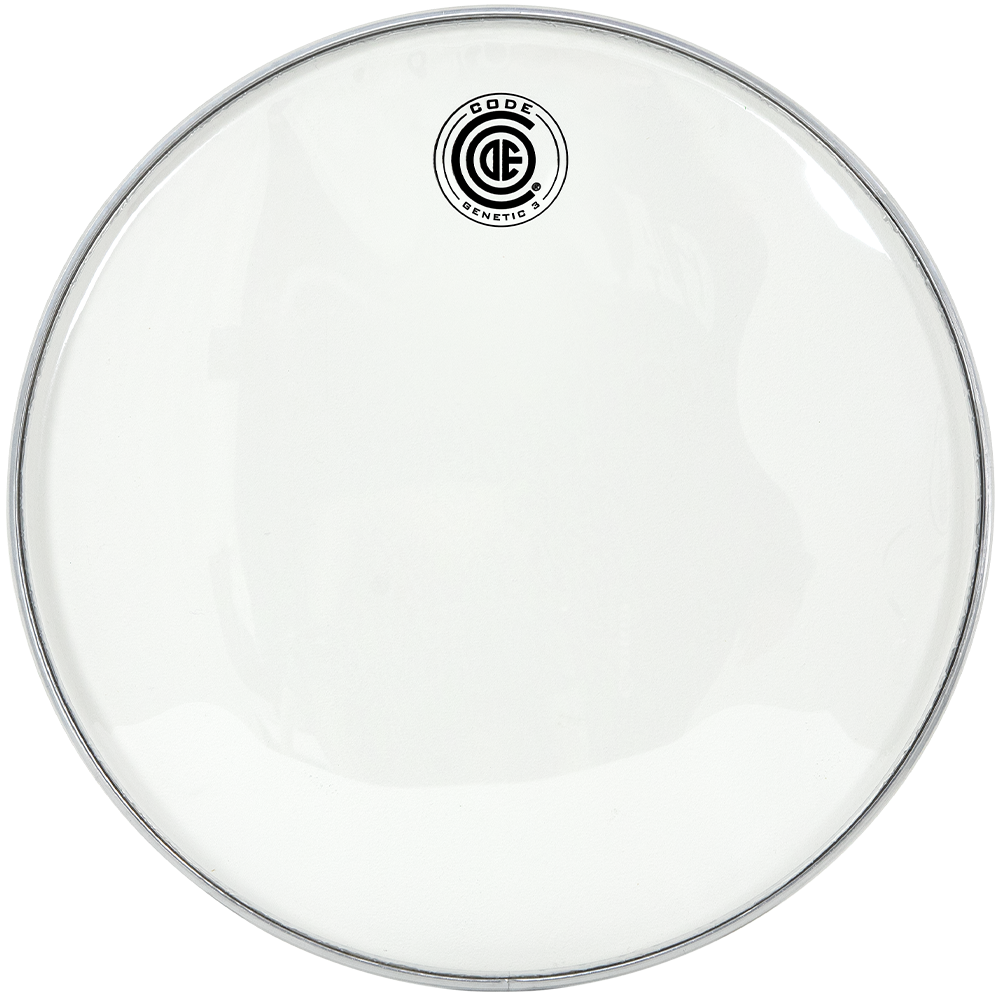Code Genetic 3 13" Clear Snare Side Single Ply 3mils Drum Head