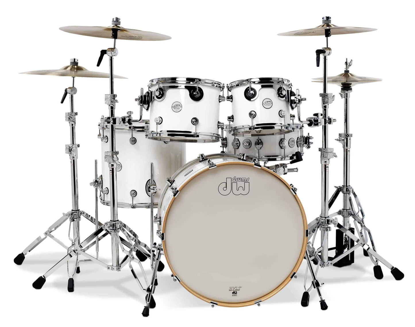DW Design BD22 5 Piece Drum Kit in Gloss White