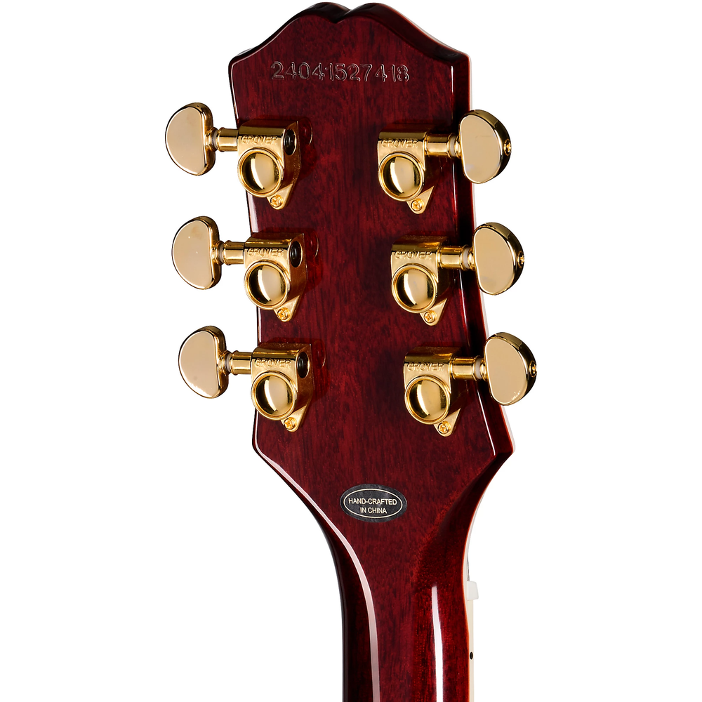 Epiphone Les Paul Custom Figured Inc Electric Guitar in Triburst