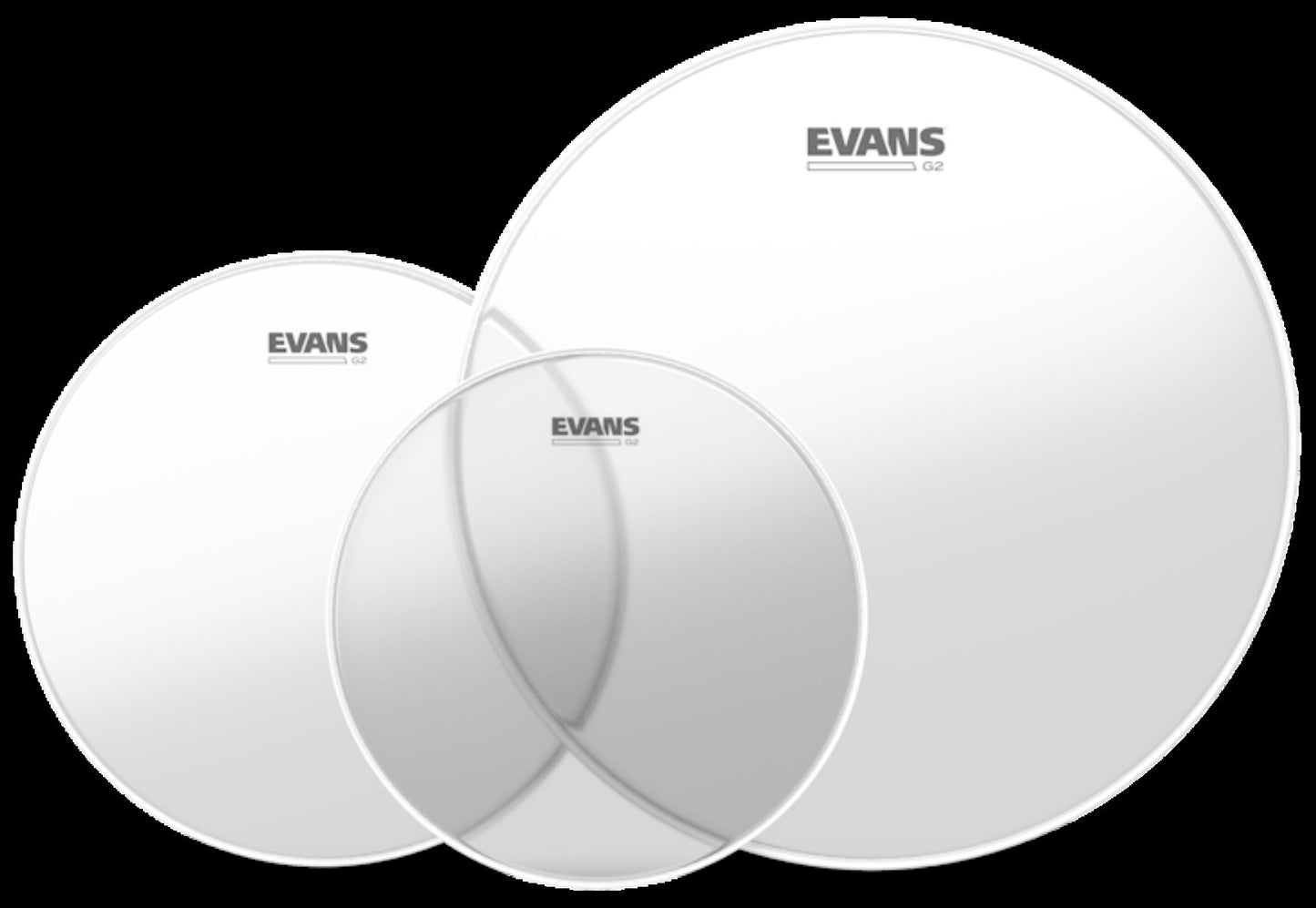 Evans Drumheads G2 Clear Pack 12", 13" and 16"