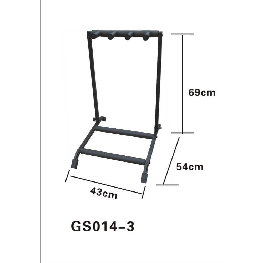 K Audio Multi Guitar Rack Stand for 3 Guitars