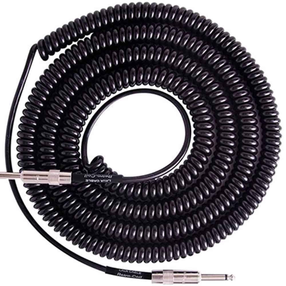 Lava Retro Coil 20' Straight to Straight in Black